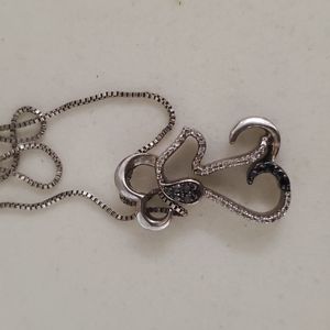Dog black diamond necklace from Kay's